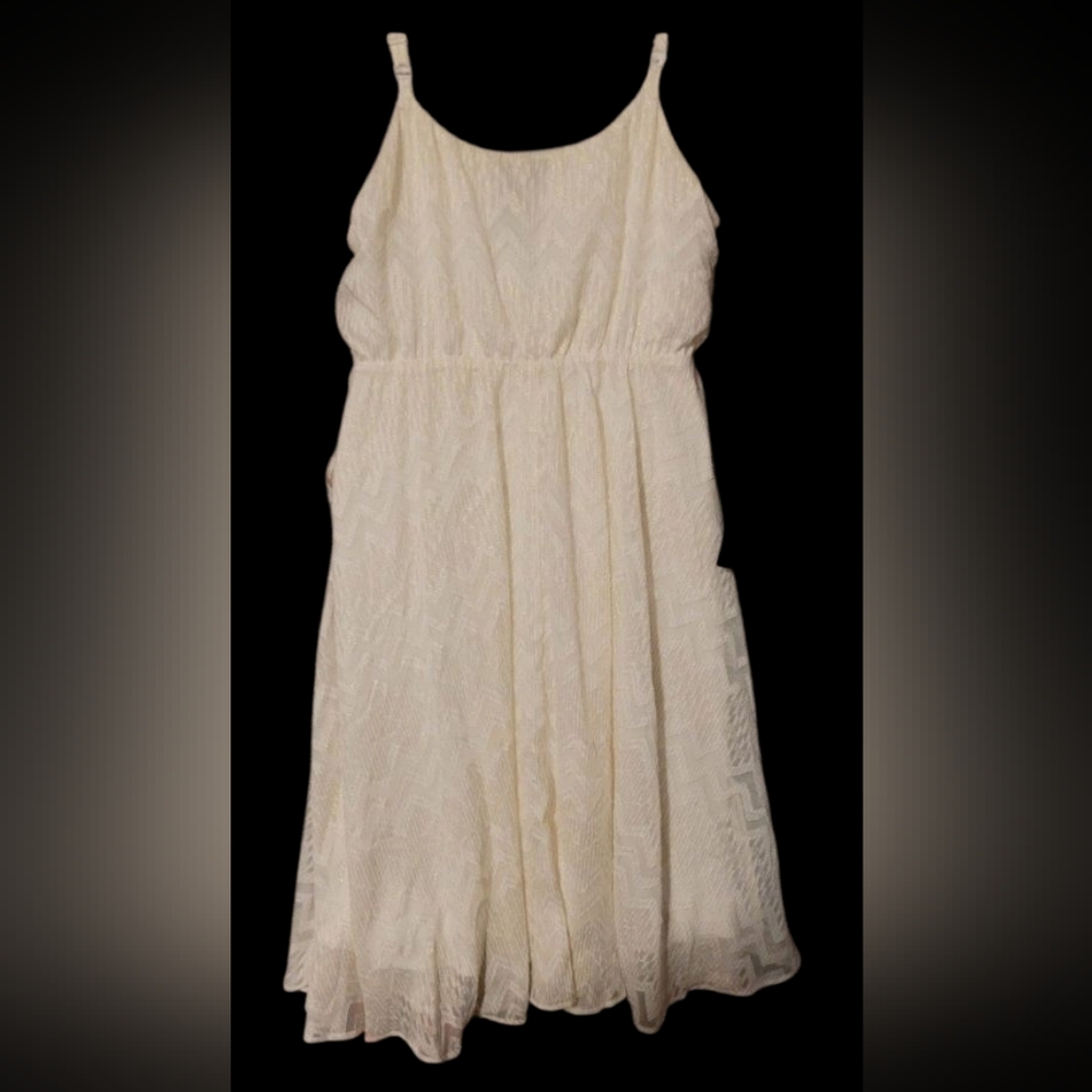 Nwt Torrid Cream and Gold Midi Dress